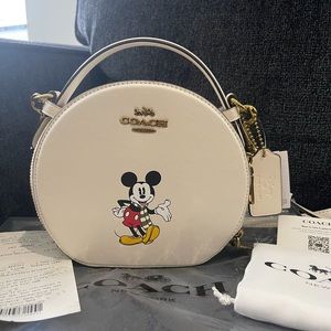NWT Disney x Coach Canteen Crossbody with Mickey Mouse $490 outlet sold out
